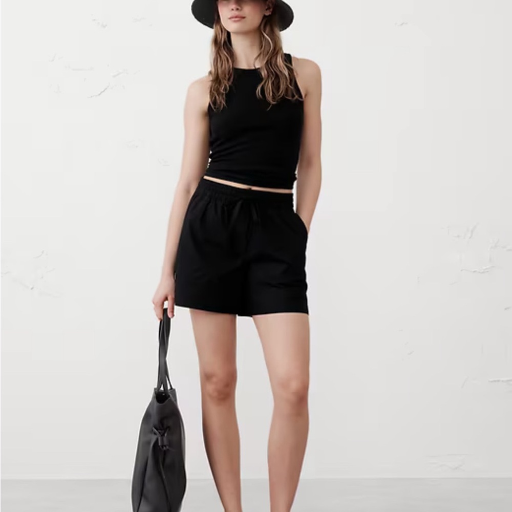 Banana Republic High Waist Black Women's Shorts
